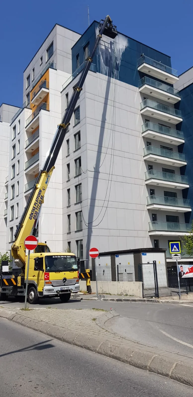 Galatasaray spor kulübü stadyum dış cephe çalışması